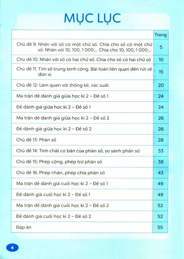 PHÁT TRIỂN VÀ ĐÁNH GIÁ NĂNG LỰC TOÁN LỚP 4 - TẬP 2 (Theo chương trình GDPT 2018)